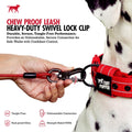 Tuff Pupper Chew Proof Dog Leash | Steel Cable Bite Resistant Lead | Twist Lock Carabiner | Heavy Duty for Large Dogs & 