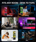 Jellyfish Lamp with Bluetooth Speaker, White Noise Machine, 17-Color Light