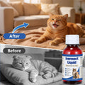 Dewormer for Cats, Broad Spectrum Digestive Support, Removal of Hookworms, Lungworms, Pinworms, Roundworms, 100mL
