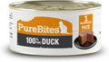 PureBites Duck Pate for Cats, 2.5 oz, Case of 12