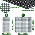 LINLAN 4 Pieces 11.8x11.8in (30X30cm) Aquarium Grid Plastic, Fish Tank Divider, Egg Crate for DIY Filtration and Bottom 