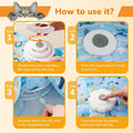 Cat Toy, Interactive Cat Toy, Cat Toys Interactive, Rechargeable Hide And Seek Automatic Kitten Toy With 2 Replaceable Wands, 3 Modes, 10-Min Auto-Sleep & Realistic Mouse Sounds For Indoor Cats