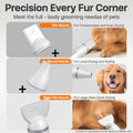 Dog Dryer Handheld Pet Hair Dryer, 3HP High-Velocity Blower with 3 Speeds & 4 Temps Lightweight, Quiet Design. Portable Blow for Travel & Home Grooming. Includes 3 Nozzles (White)