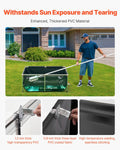 VEVOR KOI Aquarium Tank Above Ground Fish Pond, 127 Gallon Foldable Canvas Fish Pool Pond with Clear Viewing Panel, Outd