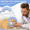 Toptakeit Cat Cone Collar Soft Elizabethan Collar for Surgery Recovery - Adjustable for Small and Large Cats Kittens to Stop Licking