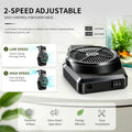 UPETTOOLS Aquarium Chiller Fan, Quiet Fish Tank Cooling Fan, for 7-15Gal