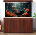 Pirate Shipwreck Aquarium Background Under The Sea Coral Reefs Fish Tank Background Underwater Sunken Ship Landscape Ter