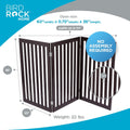 INTERNET'S BEST Dog Gate Indoor Freestanding Pet Barrier, Folding Wood Dog Fence, Extra Wide Doorway Puppy Gate, Indoor 