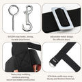 Horse Stall Guards with Adjustable Straps, High Tenacity Nylon Barn Door Guards with Screw Eyes and Open-End Snaps for B