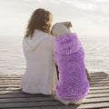 Fuzzy Dog Sweaters for Large Dogs Dog Hoodie Soft Double-Sided Plush Fleece Pet Sweater Pet Clothes Coats Hoodie Sherpa 