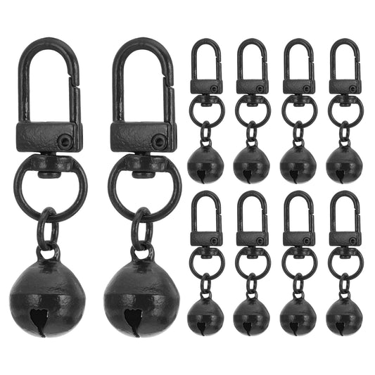 PATIKIL 10 PCS Dog Bell, Cat Bell Small Pet Collar Bells Keychain Cute Bulk Loud Jingle for Dog Collar Charm Pendant