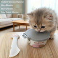 Cat Dog Food Can Lids Spoons，Silicone Pet Food Can Lids