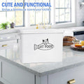 Vumdua Large Dog and Cat Food Storage Container, Farmhouse Pet Food Storage Containers with Lid and Dry Food Scoop, Dura