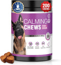 Calming Chews for Dogs 200pc Dog Calming Treat and Bites with Melatonin - Anxiety and Stress Relief Treats for Dogs Puppy Sleep Aid Calm Dog with Noise,Thunder, Barking, Separation,Chewing