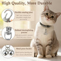 Mini Pet Collar Bells Set of 6-Piece, Silver Clip-On Charms for Dog and Cat Training