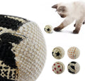 TTcat Canvas Cat Toys Balls with Bell Inside,for Indoor Cats, Interactive Toys Chew Toys for Cat Kitten,4 Pack.