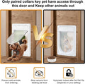 Smart Electronic Pet Door, Automatic Cat Dog Door with 3 Modes, Battery Powered Electronic Sensor Pet Door with 1 Sensin
