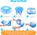Small Animal Playpen with Top Cover, Breathable Pet Tent, Sky Blue