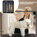 Dog Grooming Table Arm - Adjustable Height & Width, Heavy Duty Dog Grooming Station with 4-Piece Scissors Comb Set, Incl