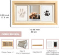 ZAPVLVT Paw Print Impression Kit for Dogs and Cats, 2 Clay, Large Ink Pad, Wooden Picture Frame, Pet Memorial Keepsake, Gift for Pet Owners & Lovers