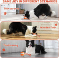 QGI Interactive Dog Toys, Random Path Electric Automatic Moving and Rolling Dogs Toy with Rope for Small Medium Large Dogs, Motion-Activated Dog Stimulation Toy for Boredom Relief (Orange)