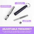 2 Pack Dog Whistle for Barking Control & Recall Training - Adjustable Ultrasonic Silent Whistle with Lanyard for All Dog