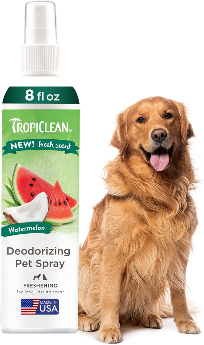 TropiClean Dog Perfume, Watermelon Cologne Deodorizing Spray, 8oz