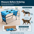 Pet Grooming Hammock with Stand for Small Dogs and Cats, (Dark blue)