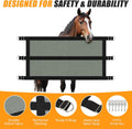Horse Stall Guard 35.5-47In Aisle Guard Adjustable Horse Stall Gate