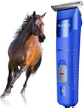 Professional Grooming Electric Corded 2-Speed Horse Clipper with Detachable Blade - Cool & Quiet Running Design - Includ
