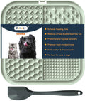 Zonopy Licking Mat for Dogs & Cats with Suction Cups, 1 Pack Square Dog Slow Feeder Lick Pat for Anxiety Relief & Boredom, Dog Toys to Keep Them Busy, Pets Grooming Bathing Training Mat