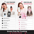 Pet Tracker Collar for Cats, Smart Collar for Small Dogs with Locator