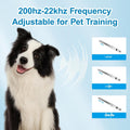 Irilatrue 2 Pack Dog Whistle Set, Adjustable Ultrasonic Silent Dog Training Whistle with Lanyard for Stop Barking & Recall (Black & Orange)