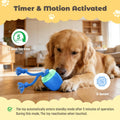 Interactive Dog Toys, Automatic Moving and Rolling Dogs Toy with Rope for Medium/Large Dogs, Interactive Dog Ball to Kee