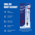 Penn-Plax Therma-Temp Floating Aquarium Thermometer - Multicolor, 4.25 in