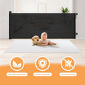 Retractable Baby Gate for Stairs 34" Tall Fits Up to 55" Wide