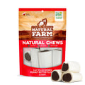 Natural Farm Peanut Butter Filled Bones (3-4 Inch, 6 Count), Limited Ingredient, Natural Stuffed Dental Dog Bone Treats for Dogs, Made with Real Beef