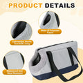 Dog Purse Carrier with Crossbody Strap & Fleece Lining