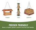 Kaytee Wild Bird Ultimate No Mess Wild Bird Food Seed For Cardinals, Finches, Chickadees, Nuthatches, Woodpeckers, Grosbeaks, Juncos and Other Colorful Songbirds, 9.75 Pound