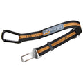 Kurgo Direct to Seatbelt Tether - Easy-Use Dog Car Harness Clip - Adjustable Ride Strap - Universal Fit for Most Vehicles - All Steel Hardware - Backseat Restraint - Orange