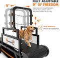 Dog Treadmill with Pin-Hinged Track & 3-Layer Shock Absorption