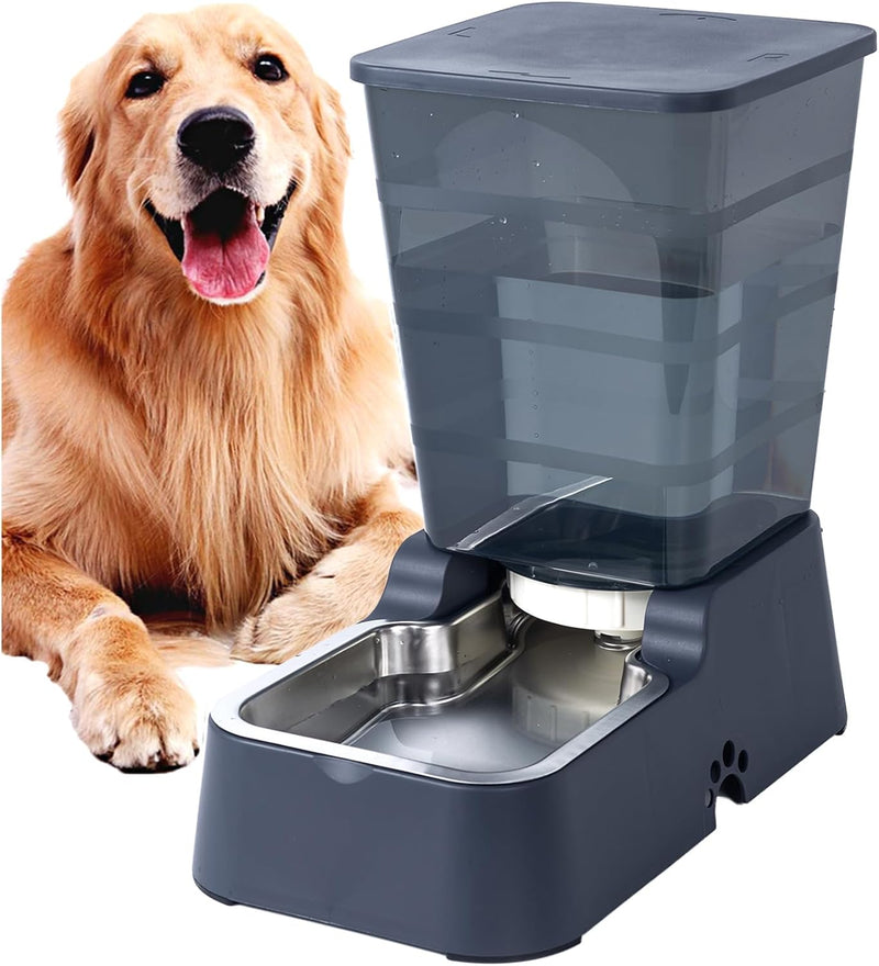 Meikuler Automatic Dog Cat Water Dispenser Large Capacity 5Lfor Cats and Medium and Large-Sized Dogs with Stainless Stee
