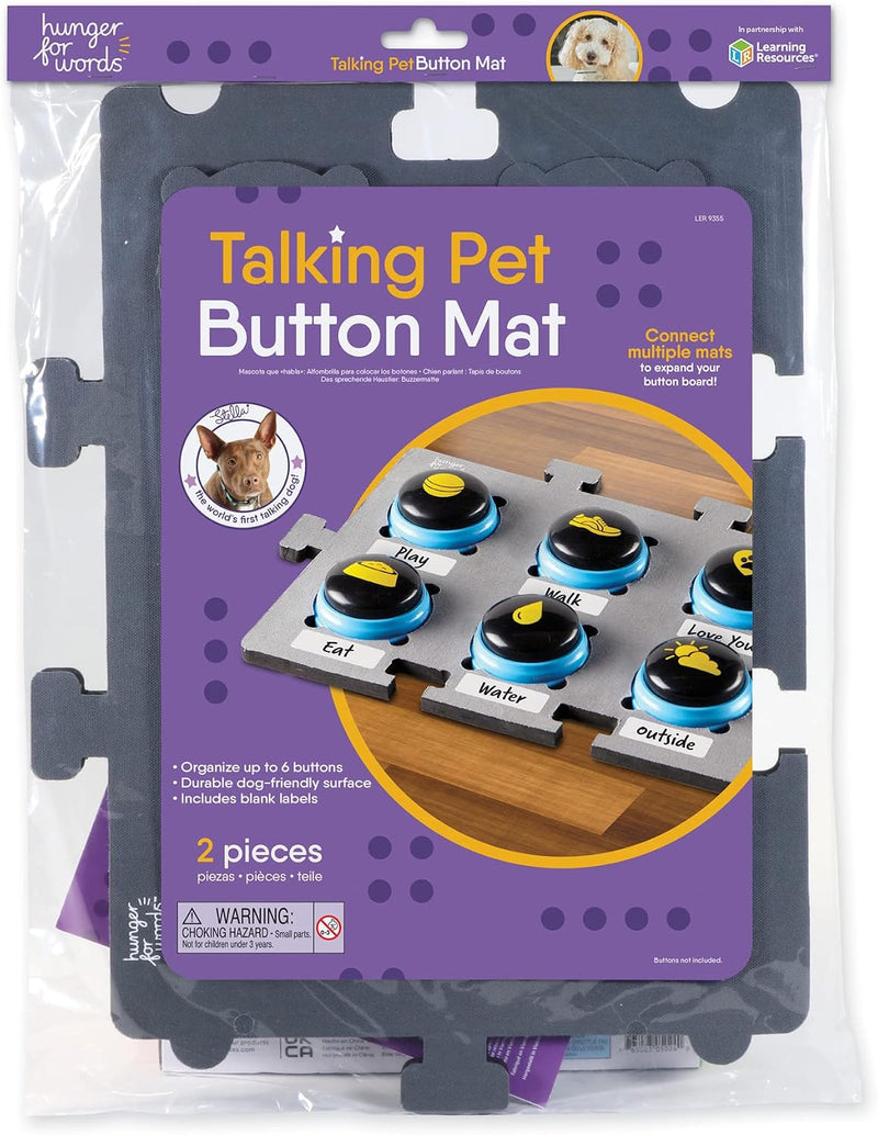 Hunger for Words Talking Pet Button Mat