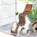 21.7 X 2.7In Wooden Hamster Bridge Rat Climbing Toy for Gerbil Sugar Glider