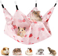Ferret Rat Summer Hammock Double-Layer Guinea Pig Cooling Bed Sugar Glider Hamster Hanging Hammock Accessories for Small