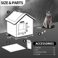 Rest-Eazzzy Outdoor Cat House for Feral Cats,Weatherproof & Insulated
