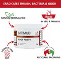Artimud - Horse Hoof Putty | Thrush Treatment | 26.5 oz (750g) | Eucalyptus Horse Hoof Clay | Equine Frog & Sole Protect