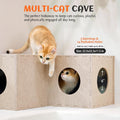 PETKARAY Cat Tunnel, Original Cat Hideaway Cave for Indoor Cats, Large Kitten Play Tubes and Tunnels, Soft Felt Cat Toy 