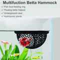 Floating Betta Hammock and Feeding Ring, Aquarium Beta Hideout, Cave, Bed