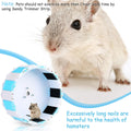 Weewooday 16.4ft Sugar Glider Trim Nail Strip Sandy Trimmer Track for Silent Runner Wheel Hamster Nail Trimming Toy Glid